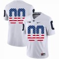 Custom Penn State Nittany Lions white usa flag College Football Limited Jersey