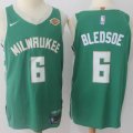 Nike Milwaukee Bucks #6 Eric Bledsoe green player nba Jersey