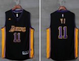 Los Angeles Lakers #11 Yi Jianlian Black Stitched NBA Jersey