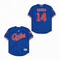 Chicago Cubs #14 Ernie Banks Blue throwback MLB Jerseys