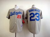 Los Angeles Dodgers Authentic Adrian Gonzalez 23# gray Jersey