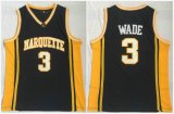 NCAA Marquette #3 Dwyane Wade black High School Basketball Jerseys