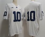 Penn State #10 Nicholas Singleton white college jerseys-XST