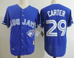 Toronto Blue Jays #29 Joe Carter blue throwback baseball jerseys