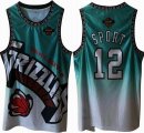 Memphis Grizzlies #12 Sport green gray nba basketball jerseys-XD