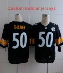 Customized Nike Steelers Black Elite nfl children Jersey