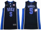 Duke Blue Devils #5 R.J. Barrett V Neck black College Basketball Jersey-GLT