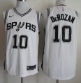 San Antonio Spurs #10 Demar Derozan white nike nba jersey-688