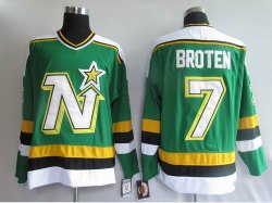 NHL Jerseys Dallas Stars 7# Broten Green jersey