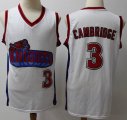 Calvin Cambridge #3 LA Knights White Movie Basketball Jersey