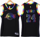 Nike Los Angeless Lakers #24 Kobe Bryant black NBA basketball Jerseys- XD