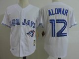 Toronto Blue Jays #12 Roberto Alomar white throwback baseball Jerseys