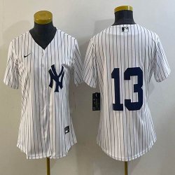 Youth Nike New York Yankees #13 Alex Rodriguez white majestic baseball Jerseys-BD