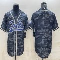 Nike Indianapolis Colts blank gray camo baseball jerseys Joint name-BD