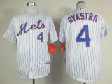 2015 New York Mets 4 Lenny Dykstra White stripe mlb baseball jerseys