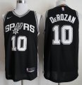 San Antonio Spurs #10 Demar Derozan black nike nba jersey-688