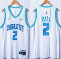 New Orleans Hornets #2 LaMelo Ball white nba Jerseys 75th-XD