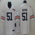 Nike Chicago Bears #51 Dick Butkus white Color Rush Limited Jerseys 100th patch