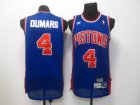 Detroit Pistons 4# Joe Dumars blue nba jersyes