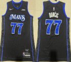 Nike Dallas Mavericks #77 Luca Doncic black nba jerseys -XD