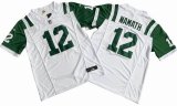 New York Jets 12# Joe Namath Nike White Classic Alternate Vapor F.U.S.E. Limited Jersey