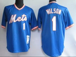 New York Mets 1# WILSON Blue MLB Jersey