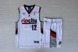 NBA Portland Trail Blazers LaMarcus Aldridge #12 white nba suits