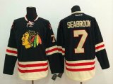 Reebok Chicago Blackhawks Brent Seabrook #7 black Ice hockey jersey