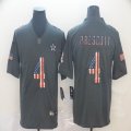 Nike Dallas Cowboys #4 Dak Prescott Carbon black Color Rush Limited Jersey