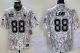 Dallas Cowboys CeeDee Lamb Nike Arctic Camo 2024 Salute to Service Limited Jersey