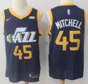 Nike Utah Jazz #45 Donovan Mitchell blue nba Jersey