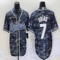 Nike Los Angeles Dodgers #7 Julio Urias gray camo majestic baseball Jerseys Joint name -BD 02