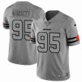 Nike Cleveland Browns #95 Myles Garrett Hemp gray Color Rush Limited Jersey