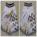 Golden State Warriors white nba basketball shorts with pocket-FH