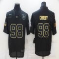 Nike Oakland Raiders #98 Maxx Crosby black Salute To Service Limited Jersey-BD