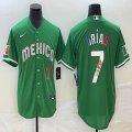 2023 World Cup Mexico #7 Julio Urias green red majestic baseball jerseys 35