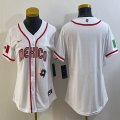 Women 2023 World Cup Mexico blank white majestic baseball jerseys 13