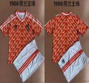 1988 Netherlands team orange white soccer jerseys home