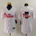 Youth Nike Philadelphia Phillies blank white majestic baseball jerseys 04