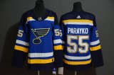 Women Adidas St.Louis Blues #55 Colton Parayko blue NHL hockey Jerseys